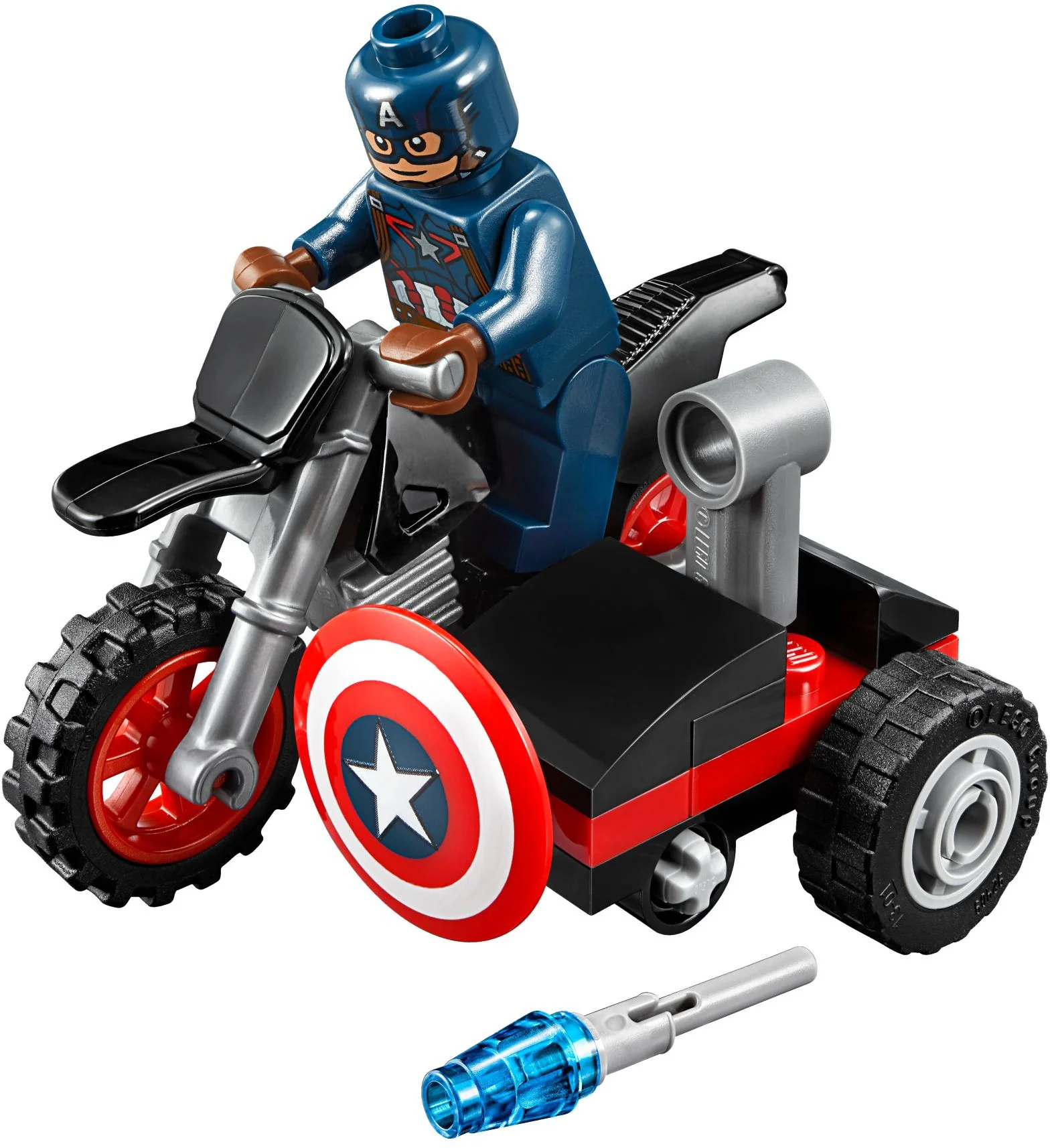 US Captain 3: The Super Heroes of Mannway: Captain America's Motorcycle 乐高 LEGO 30447