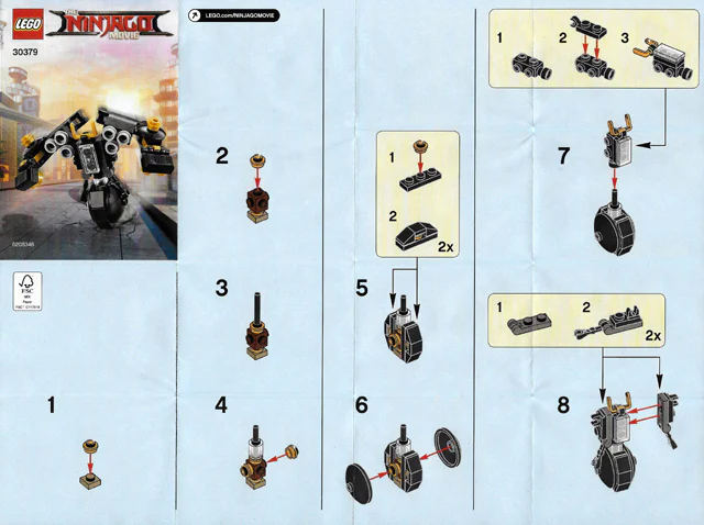 Lego-Ninja movie: "Ray's Armour" 乐高 LEGO 30379 image 3