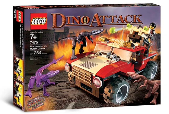 Dinosaur attack: Hammer and mutant lizard 乐高 LEGO 7475 image 2