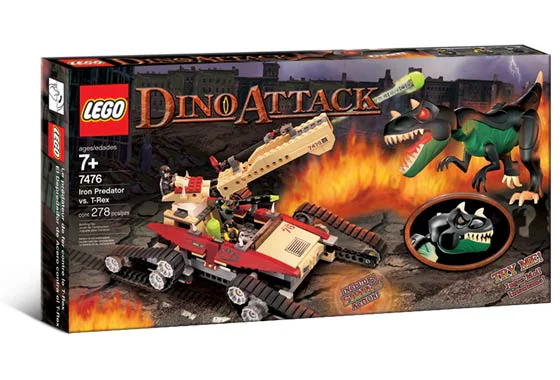 Dinosaur attack: Iron and Steel Lodge and Tyrannosaurus 乐高 LEGO 7476 image 2