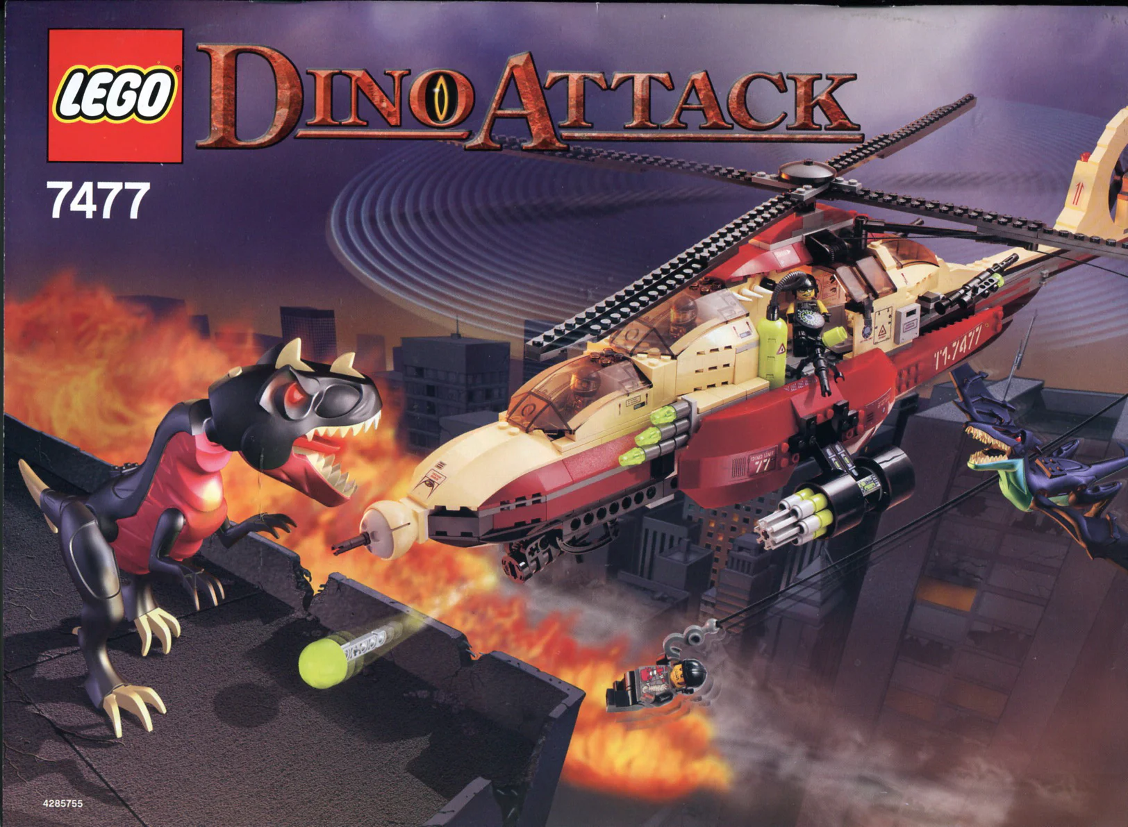 DINOSAUR ATTACK: T-1 TYPHOON AND TYRANNOSAURUS 乐高 LEGO 7477 image 1