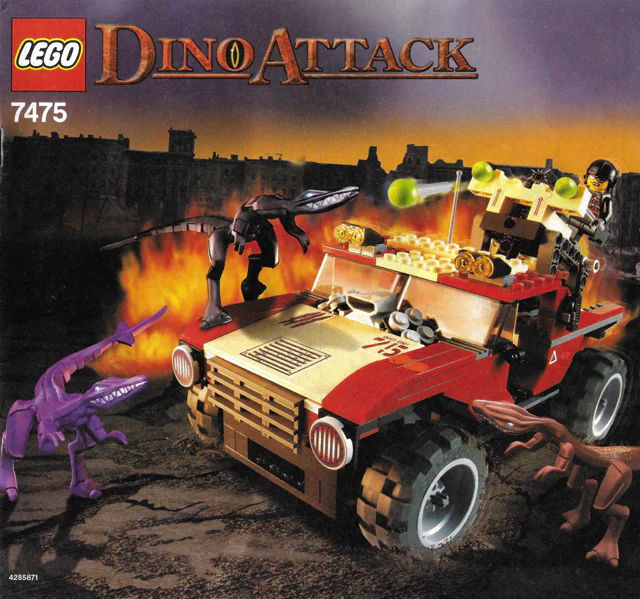 Dinosaur attack: Hammer and mutant lizard 乐高 LEGO 7475 image 3