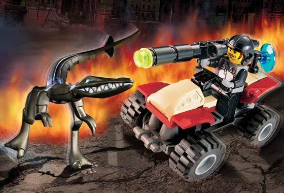 Dinosaur attack: Land Cruiser vehicle and mutant lizard 乐高 LEGO 7473 image 4