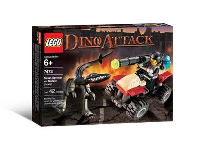 Dinosaur attack: Land Cruiser vehicle and mutant lizard 乐高 LEGO 7473 image 6