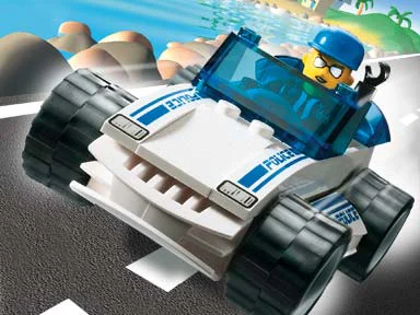 Classic collager: police patrol car 乐高 LEGO 4666