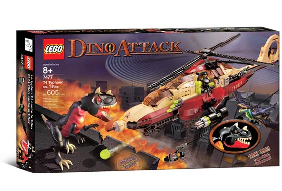 DINOSAUR ATTACK: T-1 TYPHOON AND TYRANNOSAURUS 乐高 LEGO 7477 image 3