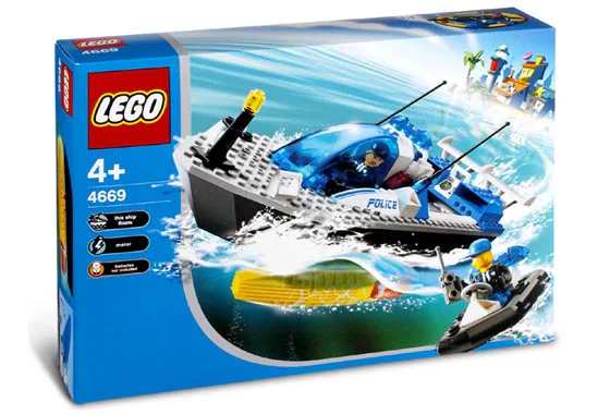 Classic little puzzler: Turbo pressurized police boat LEGO 4669 image 2