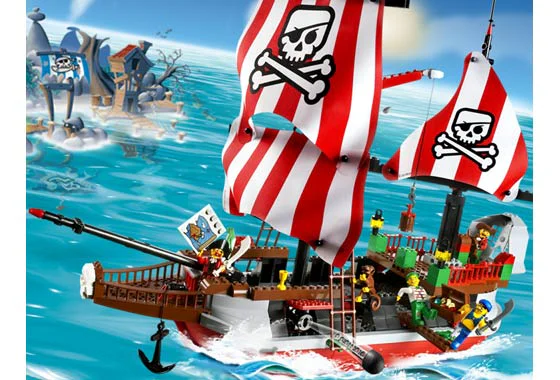 Captain Redbeard's pirate ship 乐高 LEGO 7075 image 2