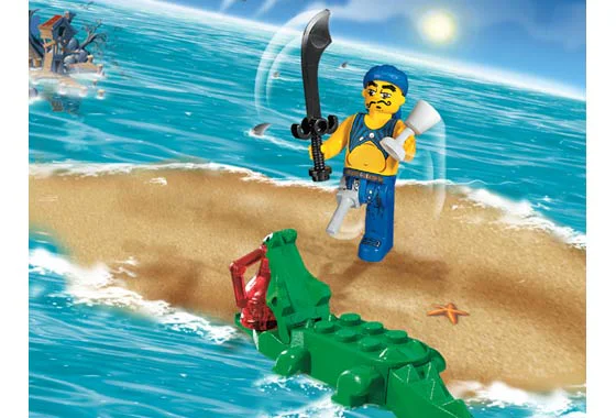 Pirate: Pirate and Crocodile 乐高 LEGO 7080 image 2