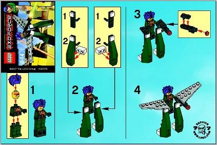 MECHANICAL FIGHTER: GREEN EXO 乐高 LEGO 3886 image 2