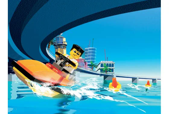 Mad stunt island: Beach speedboat 乐高 LEGO 6733 image 1