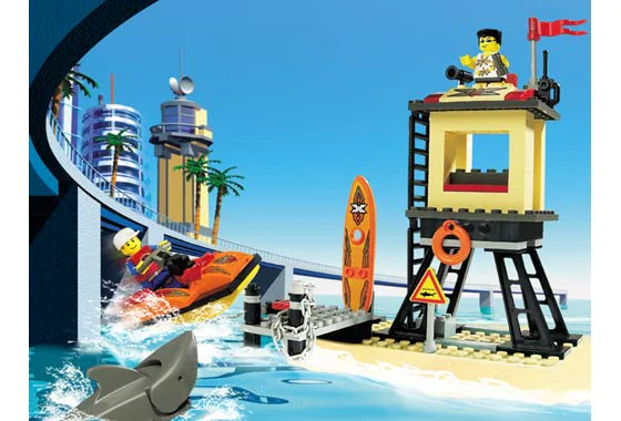 Mad stunt island: beach watch tower LEGO 6736 image 1