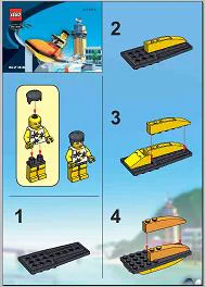 Mad stunt island: Beach speedboat 乐高 LEGO 6733 image 3
