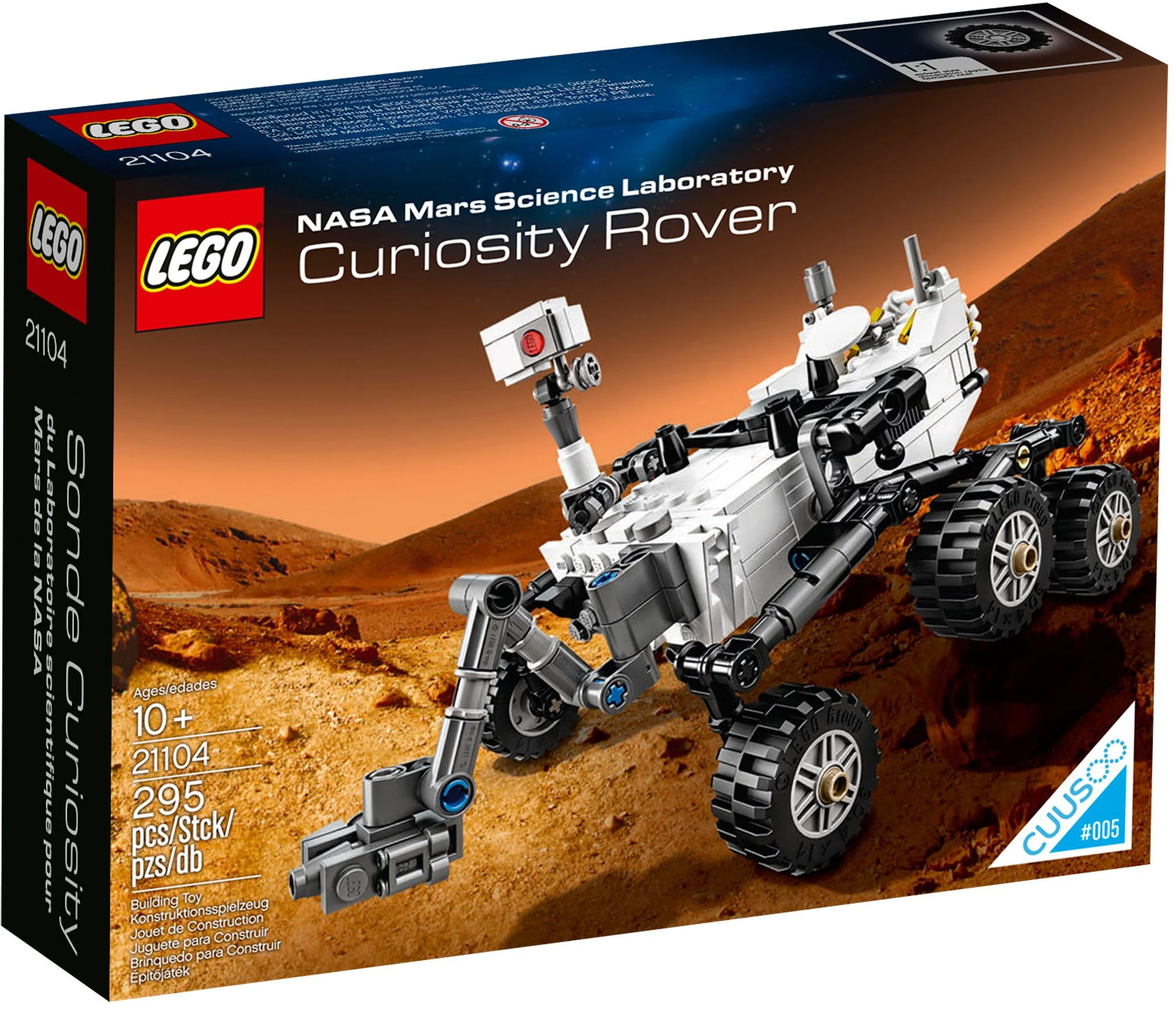 NASA Curiosity Mars Rover 小鲁班 Sluban M38-B0733 image 1