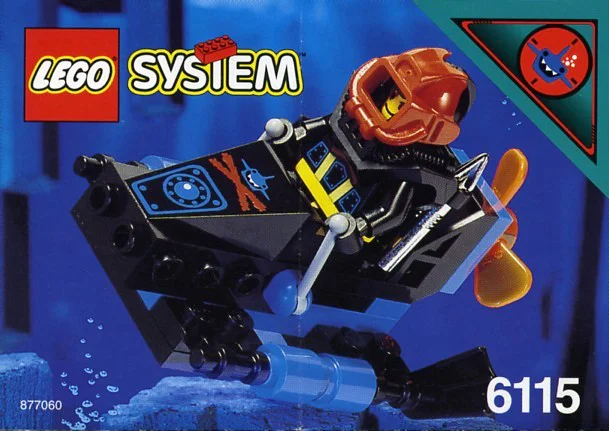 Deep-sea submarine shark: Seafloor world: Sea Shark diver 启蒙 QMAN/ENLIGHTEN/Keeppley 9605 image 1
