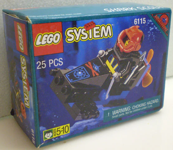 Deep-sea submarine shark: Seafloor world: Sea Shark diver 启蒙 QMAN/ENLIGHTEN/Keeppley 9605 image 2