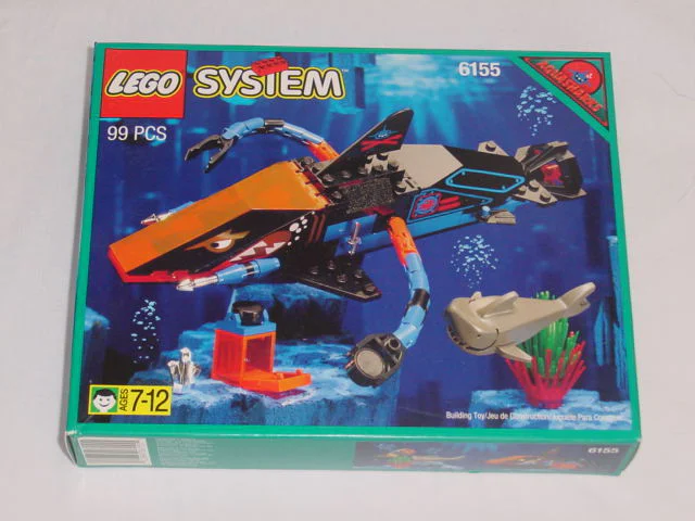 Deep-sea submarine shark: Seafloor world: deep-sea submarines 乐高 LEGO 6155 image 3