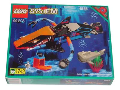 Deep-sea submarine shark: Seafloor world: deep-sea submarines 乐高 LEGO 6155 image 4