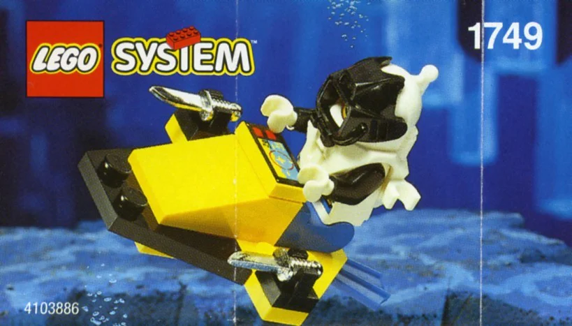 Deep Ocean Gentlemen: Seafloor World: Submarine Motors, Seahawk Submarine 乐高 LEGO 1806 image 4