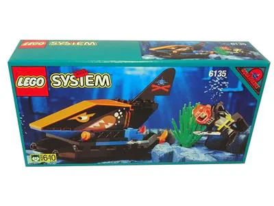 Deep-sea submarine shark: Seafloor world: Sea Shark command boat 乐高 LEGO 6135 image 2
