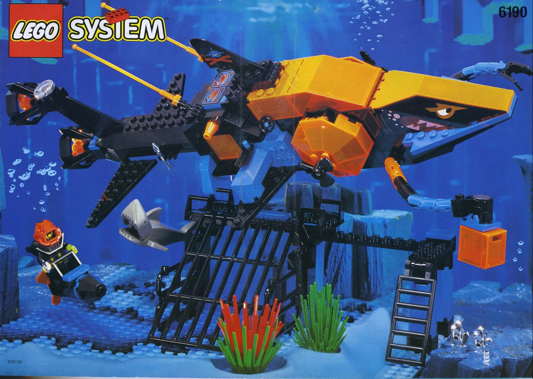Deep-sea submarine sharks: Seafloor world: sea shark bases 乐高 LEGO 6190 image 2