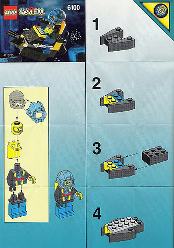 Deep Sea Sharks: Underwater World: Deep Sea Shark Submarine 乐高 LEGO 1095 image 3