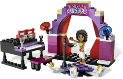 Good friend: Andrea's stage