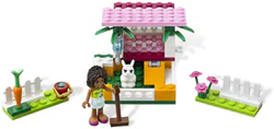 Good friend: Andrea's bunny house