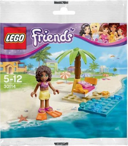 Good friend: Summer: Andrea's beach couch 乐高 LEGO 30114 image 1