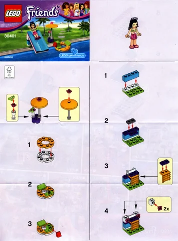 Good friend: Summer: pool foam slide 乐高 LEGO 30401 image 2