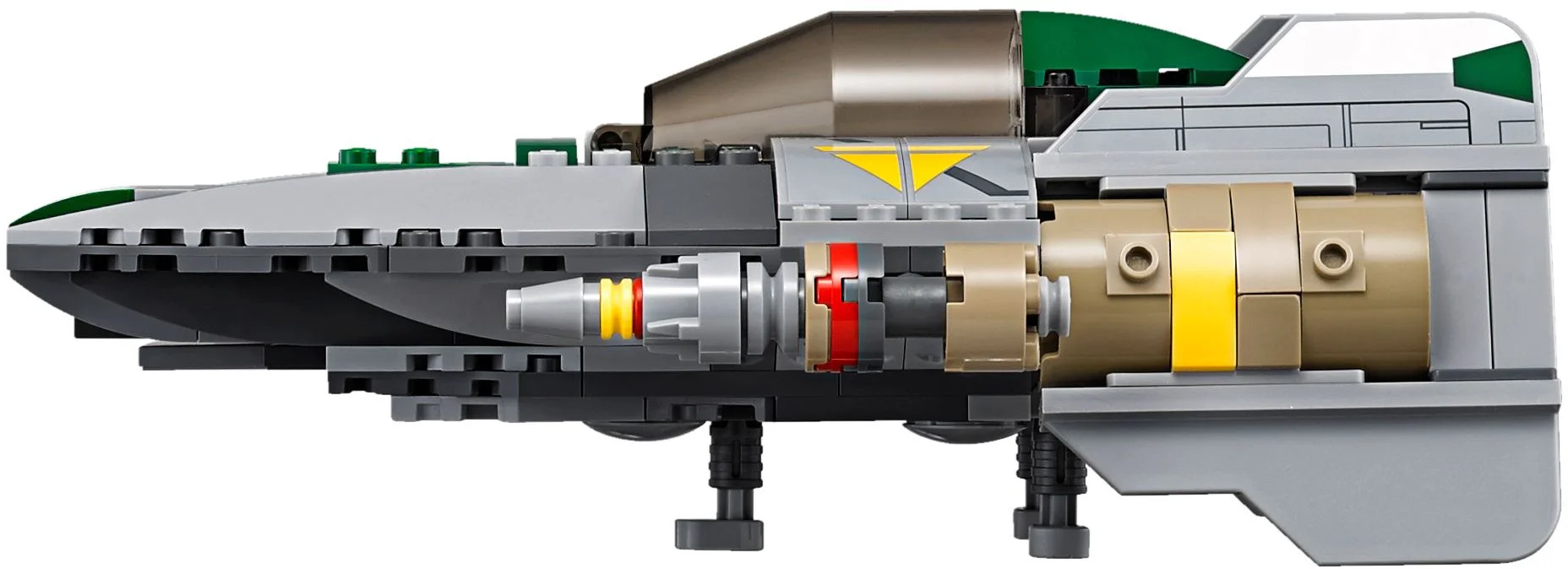 Vida TIE high-level fighter against A-wing space combat aircraft. 乐高 LEGO 75150 image 8