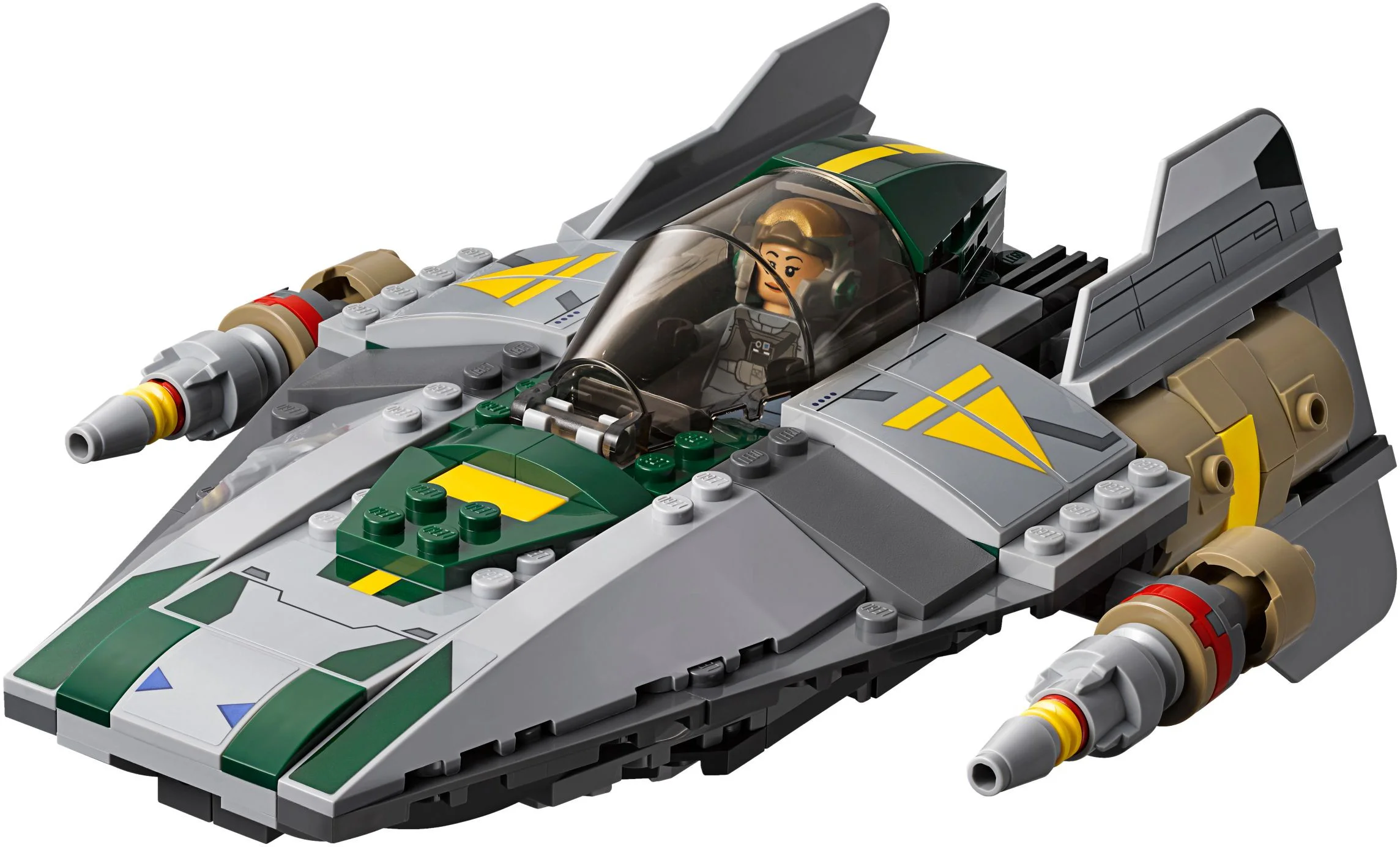 Vida TIE high-level fighter against A-wing space combat aircraft. 乐高 LEGO 75150 image 9