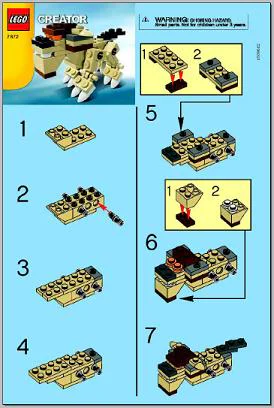 Animal onesie. 乐高 LEGO 7872 image 2
