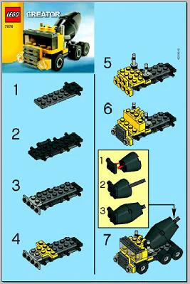 Cement mixer 乐高 LEGO 7876 image 2