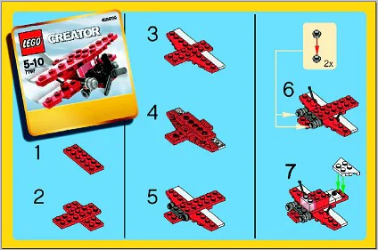 Double-wing aircraft 乐高 LEGO 7797 image 3