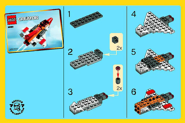 Jet aircraft 乐高 LEGO 30020 image 1