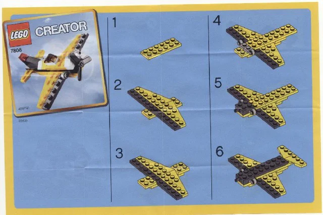Yellow Plane 乐高 LEGO 7808 image 2
