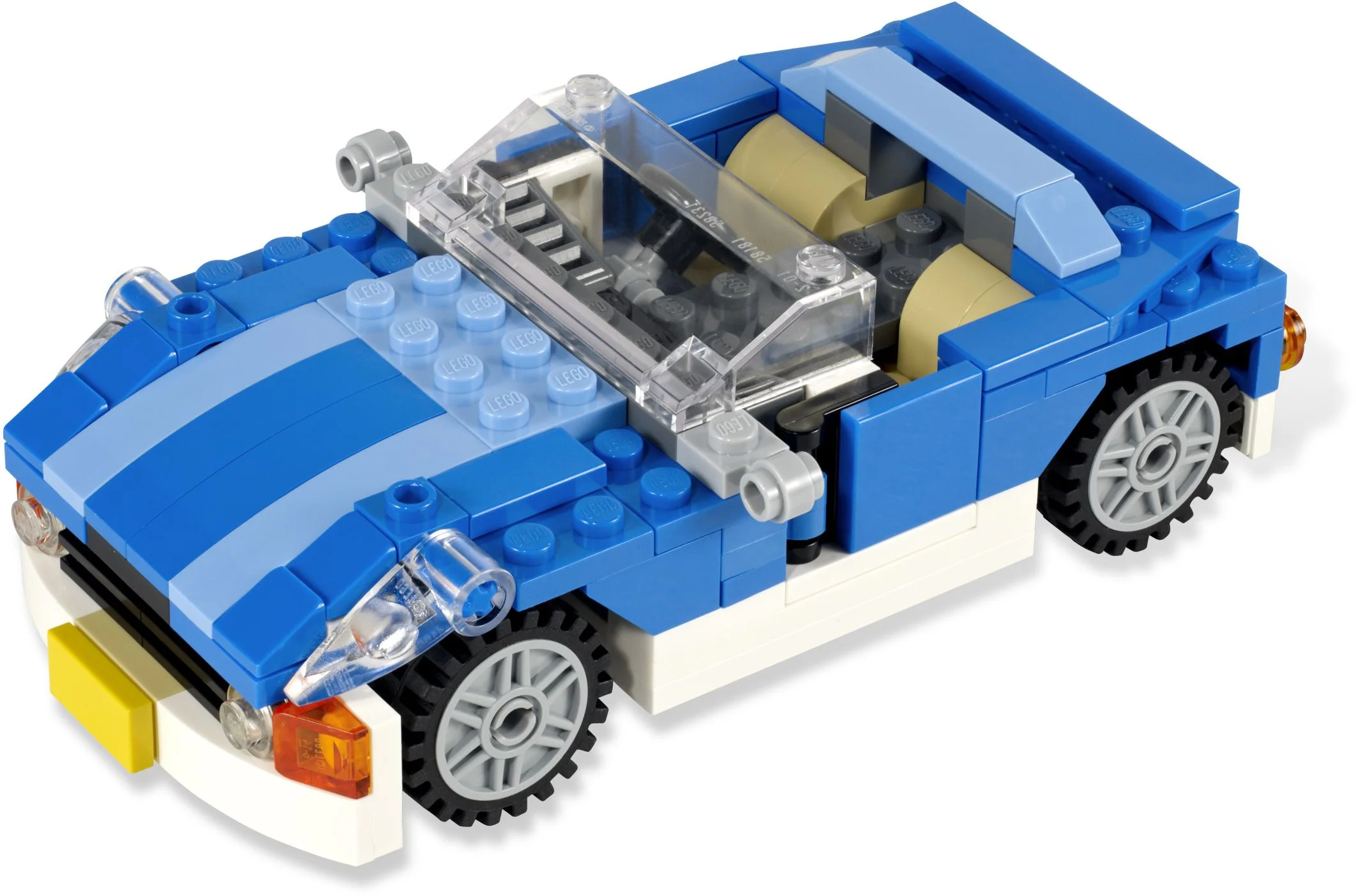 Blue convertible small car 乐高 LEGO 6913