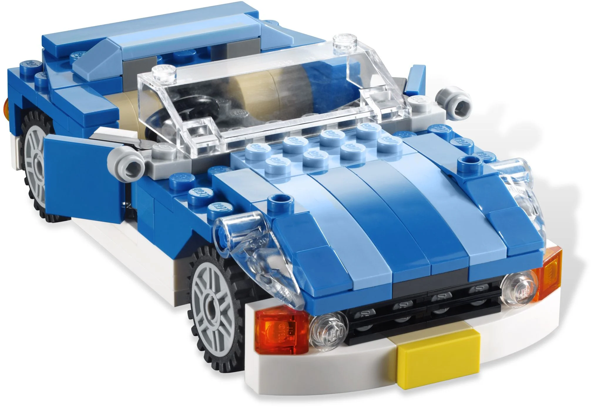 Blue convertible small car 乐高 LEGO 6913 image 2