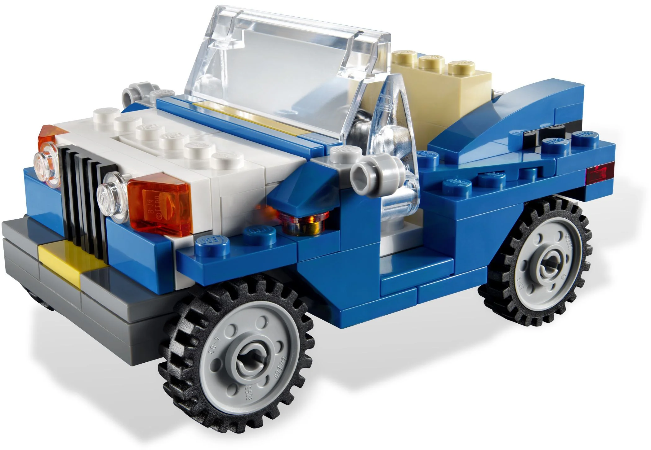 Blue convertible small car 乐高 LEGO 6913 image 4