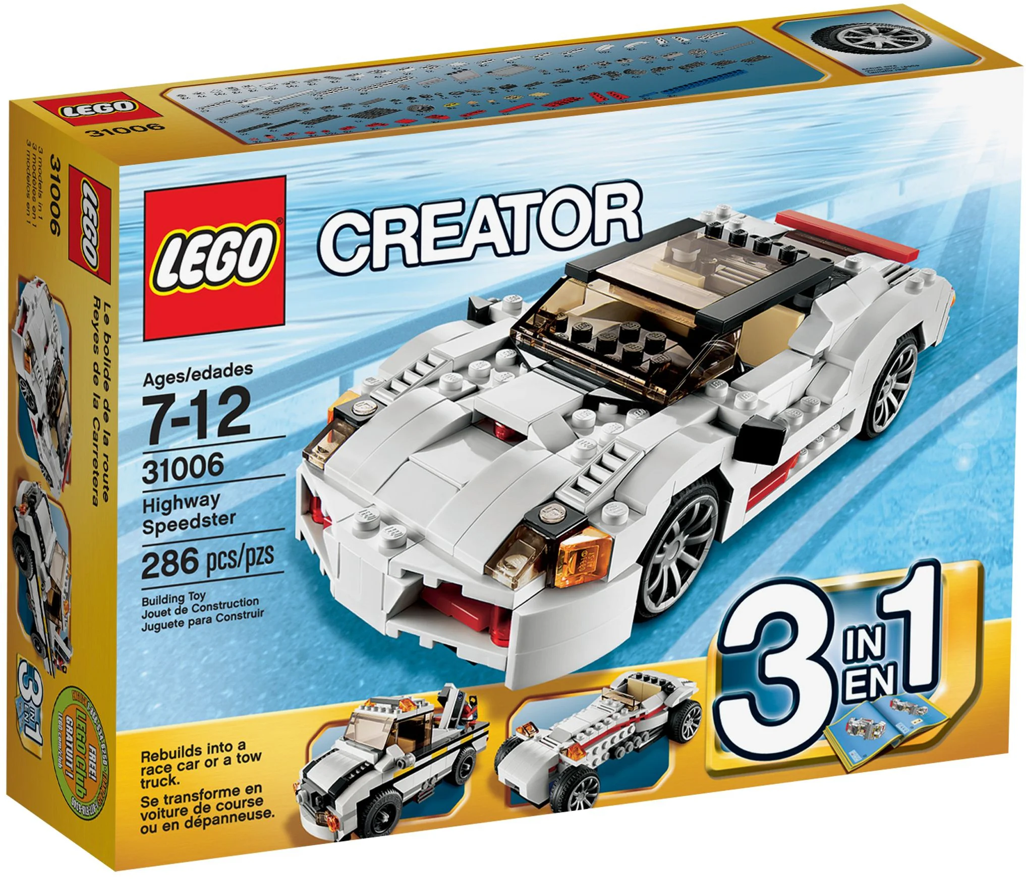 Shape-Shifting Hyper-Speed Racing Car 乐高 LEGO 31006 image 1