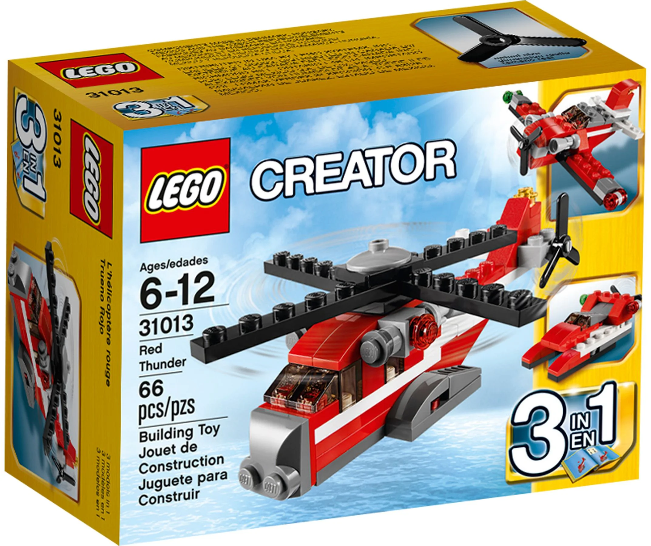 Red Lightning Helicopter 乐高 LEGO 31013 image 1