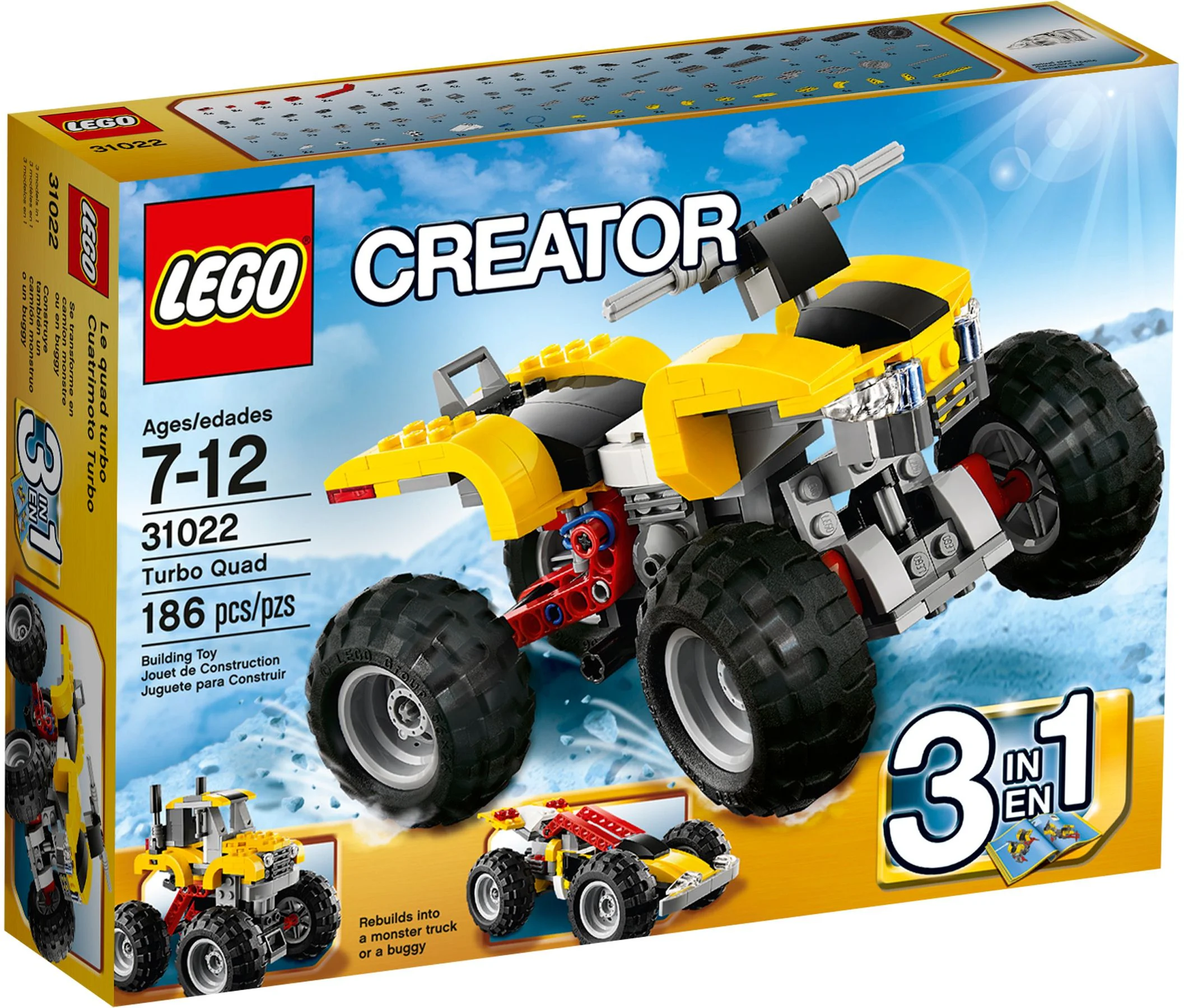 Four rounds of off-road motorcycles 乐高 LEGO 31022 image 1