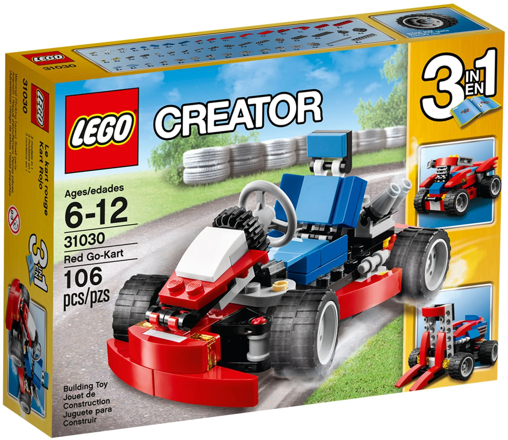 Red car 乐高 LEGO 31030 image 1