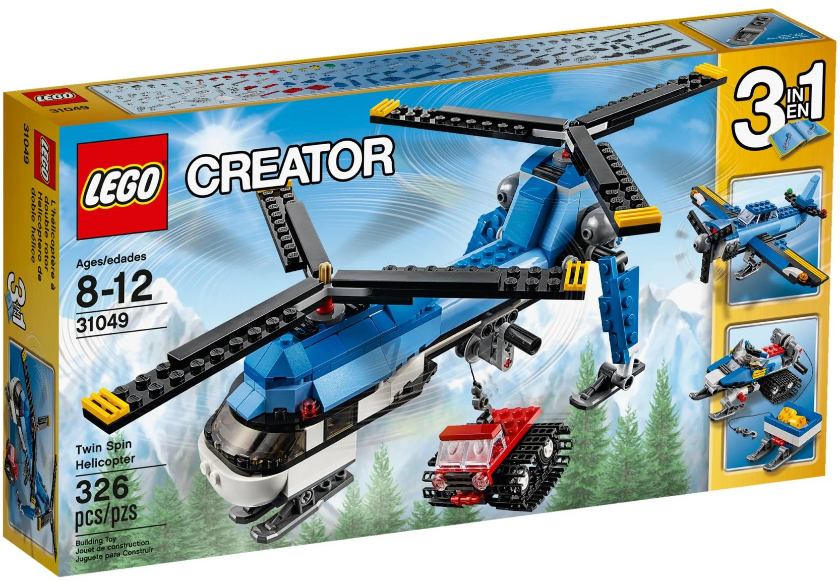 Double-wing helicopters 乐高 LEGO 31049 image 1