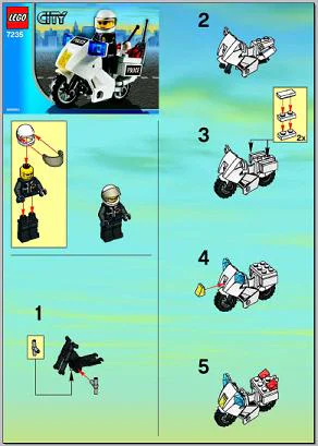 Police: Police motorcycle 乐高 LEGO 7235-2 image 6