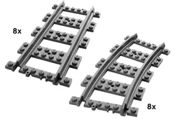 Train: Straight track and curved tracks