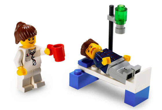 Medical care: doctors and patients 乐高 LEGO 4936