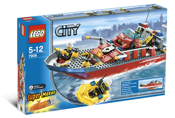 Fire: fire boat 乐高 LEGO 7906 image 1