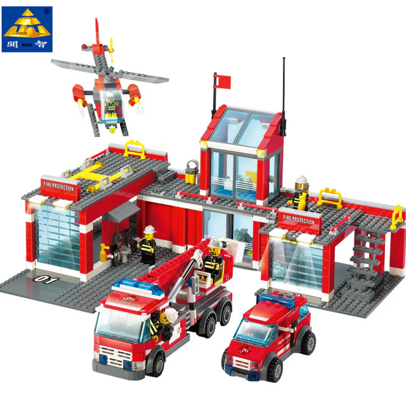 Fire Department: Fire Station 开智 KAZI/高博乐 GBL 8053 image 2